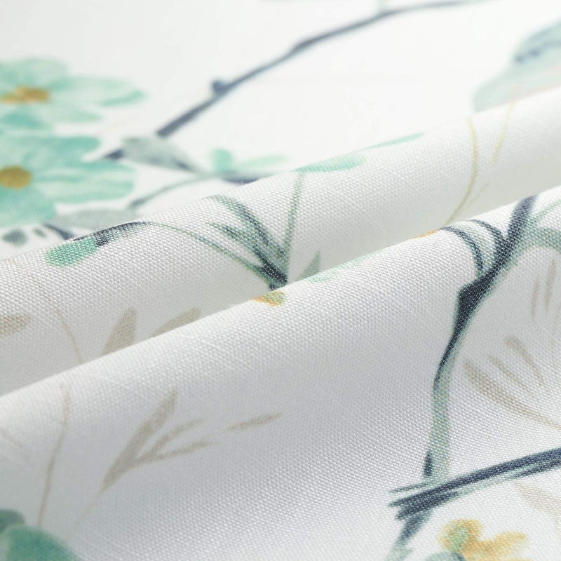 VOGOL Small Window Valances Curtains 30 x 36, Birds Printed Tier Curtain 36 Inch Long Rod Pocket Window Treatments for Kitchen CafÃ© Window, 2 Panels - Image 5